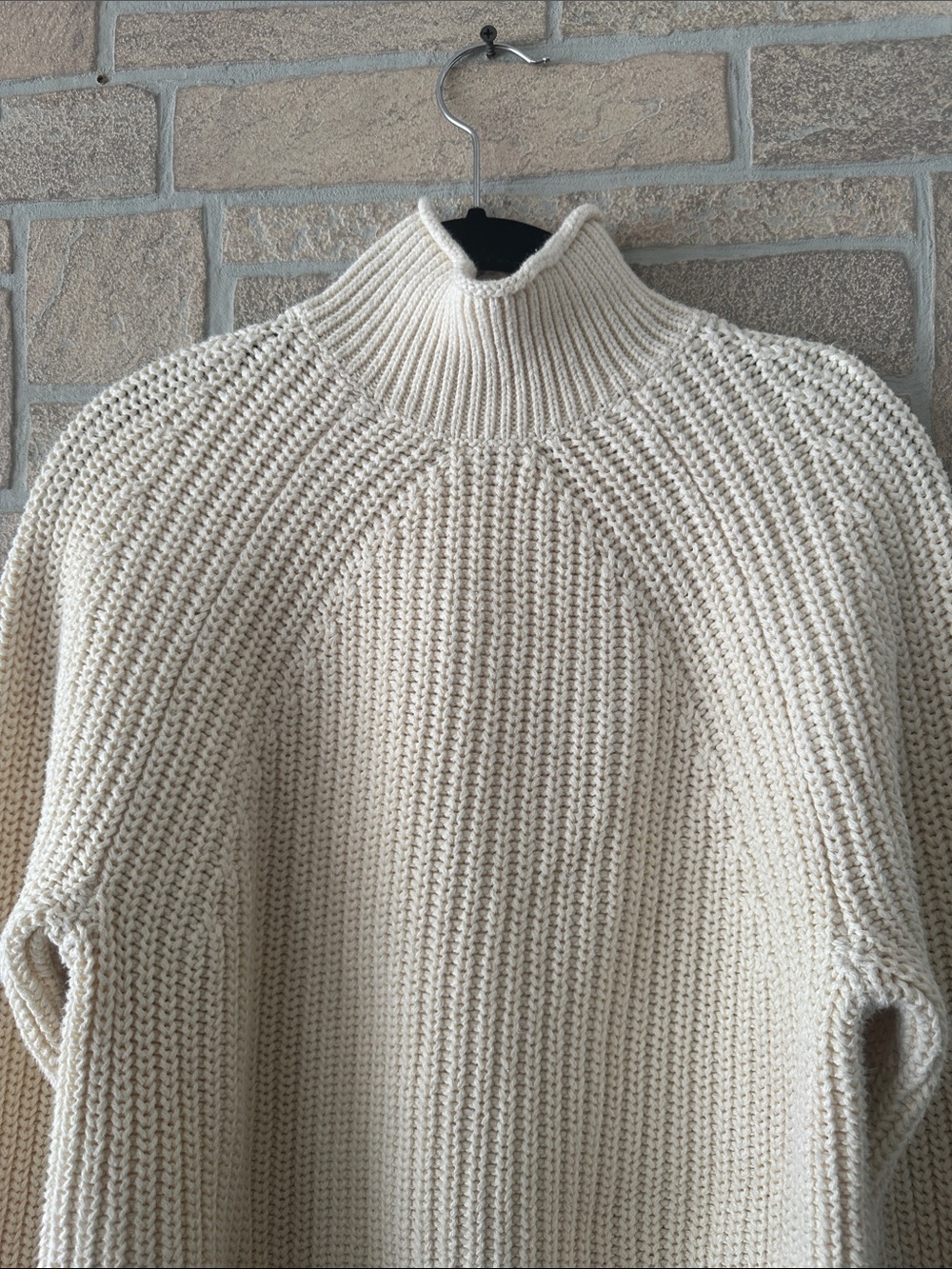 J Crew Relaxed Rollneck™ sweater Cotton Ivory - Picture 3 of 7